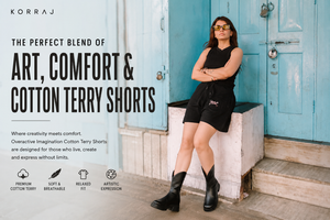 Korraj | The Perfect Blend of Art, Comfort & Cotton Terry Shorts