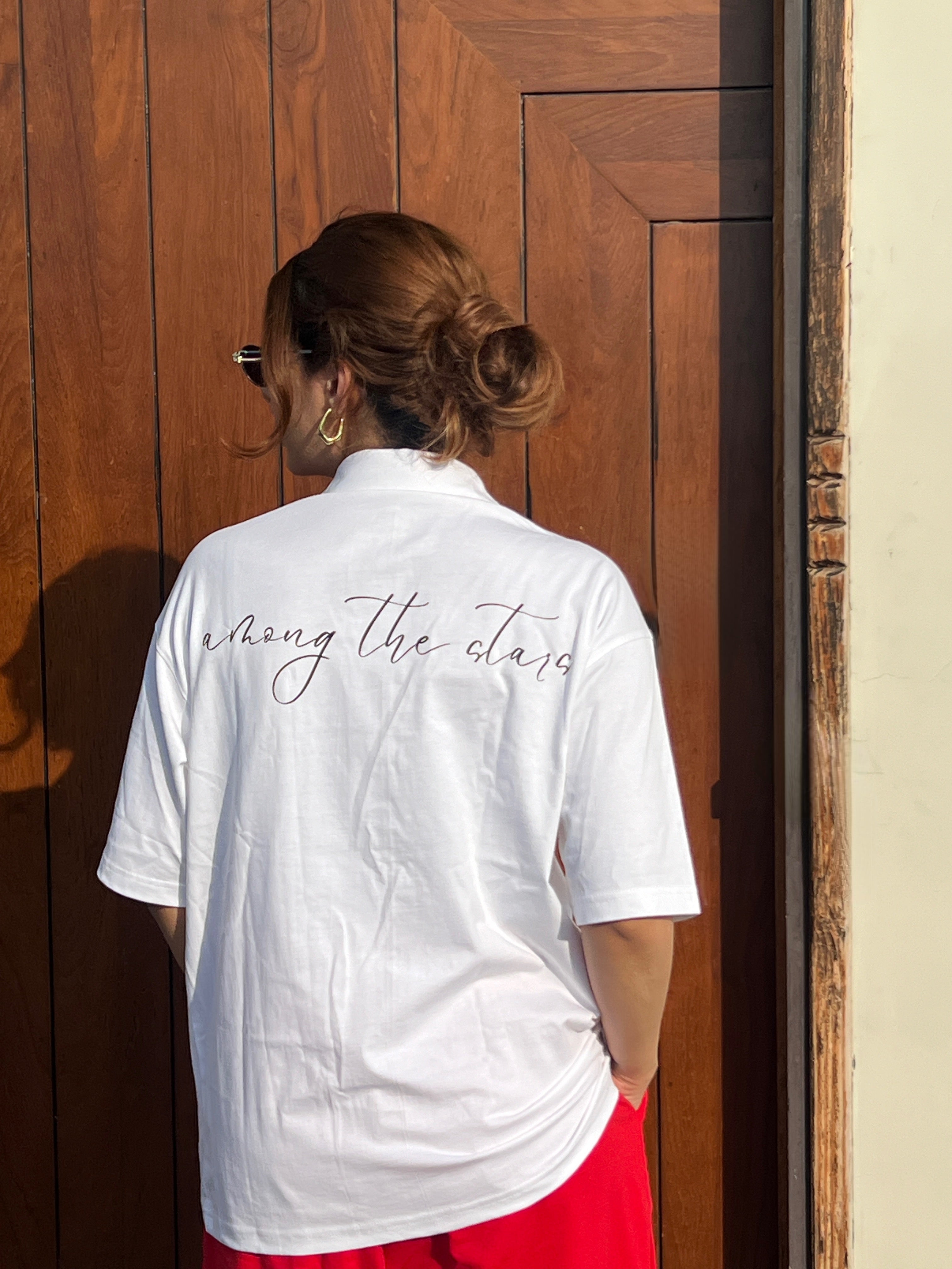 White | Among the Stars | Oversized Shirt