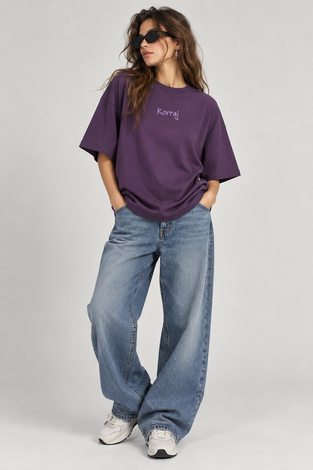 Purple Signature Oversized T-Shirt