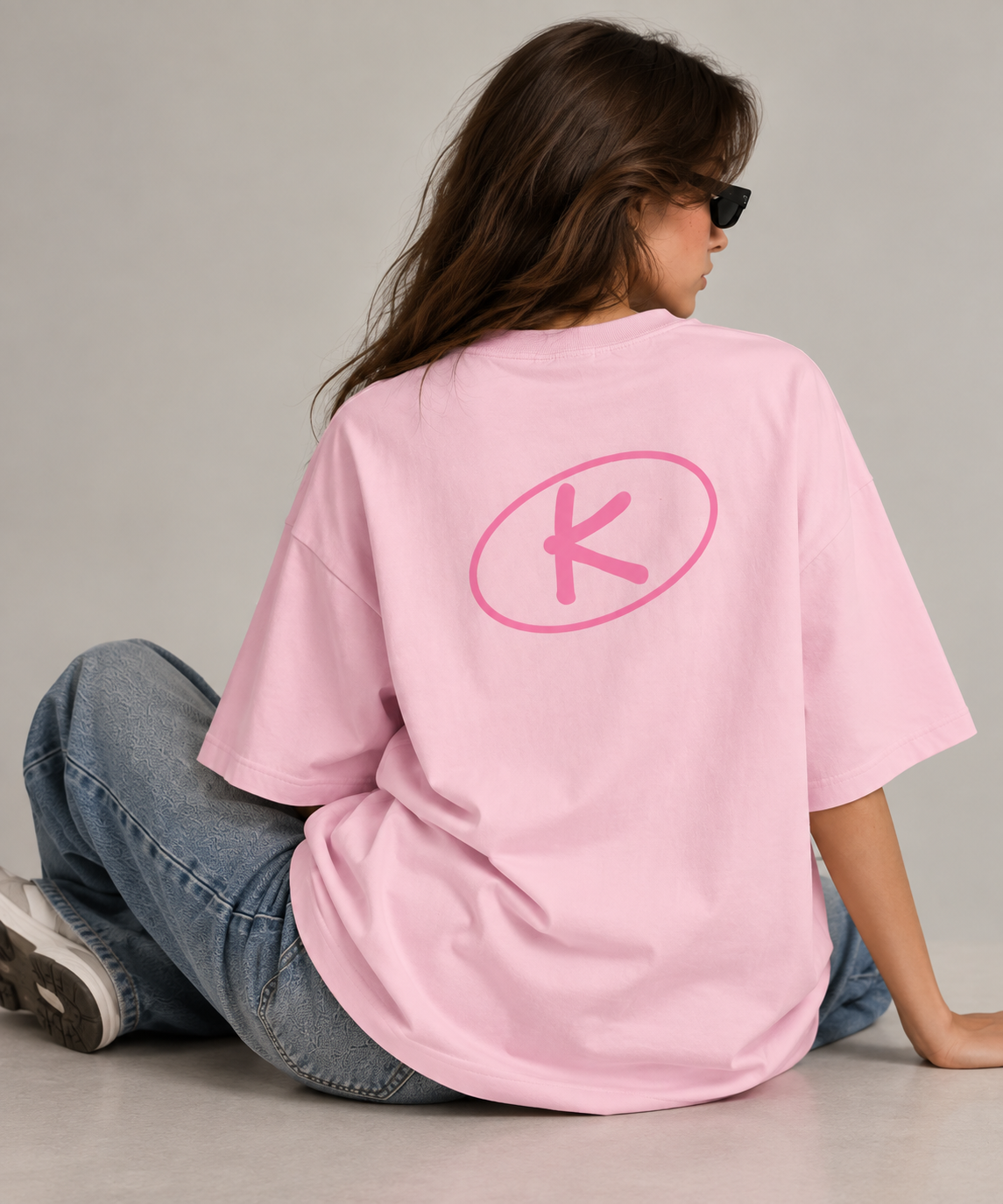 Pink Signature Oversized T-Shirt