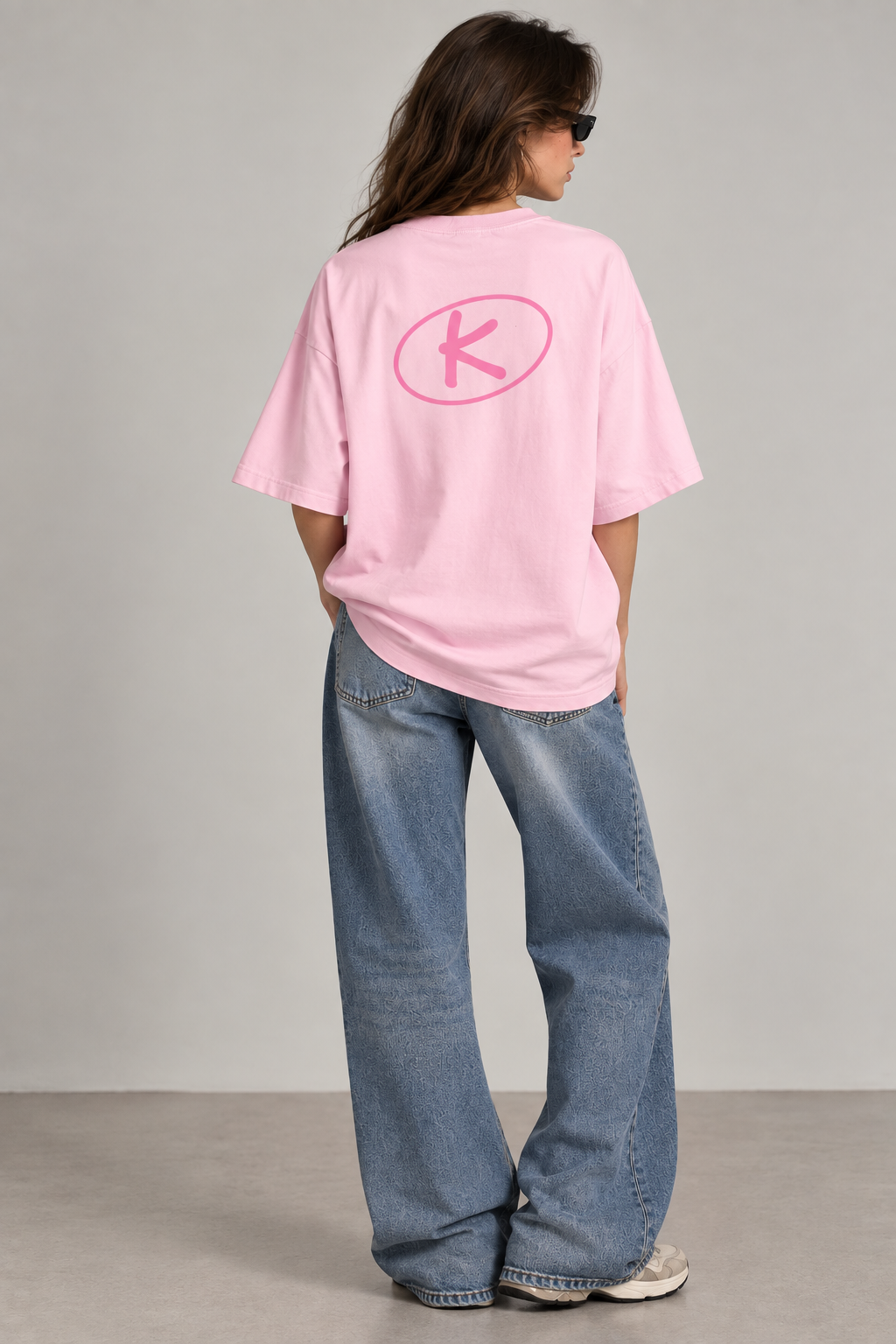 Pink Signature Oversized T-Shirt