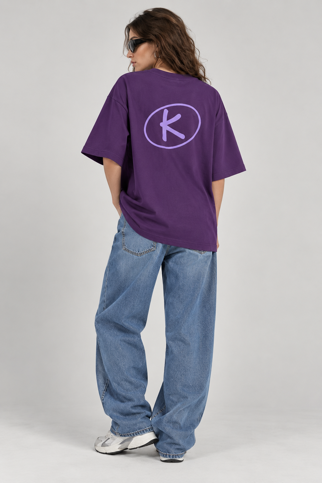 Purple Signature Oversized T-Shirt