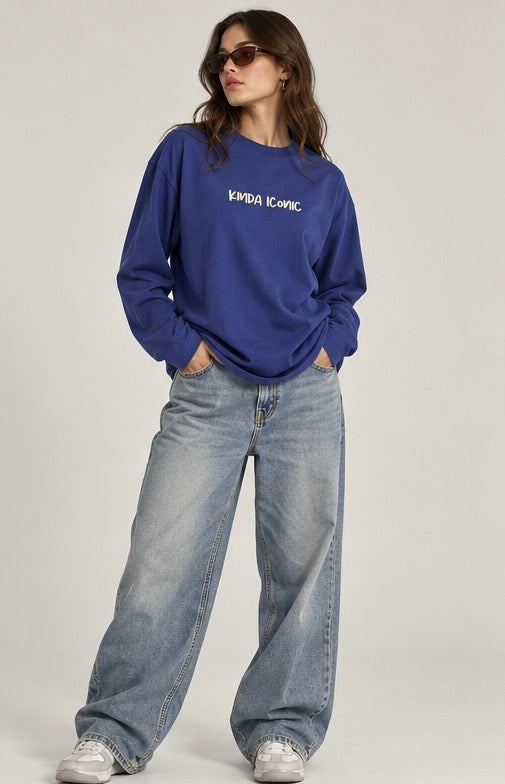 Iconic Blue Full Sleeve T-Shirt