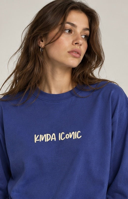 Iconic Blue Full Sleeve T-Shirt