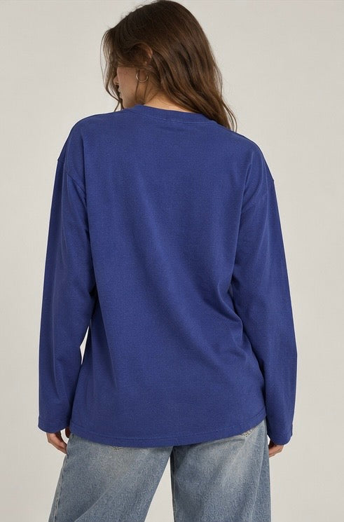 Iconic Blue Full Sleeve T-Shirt