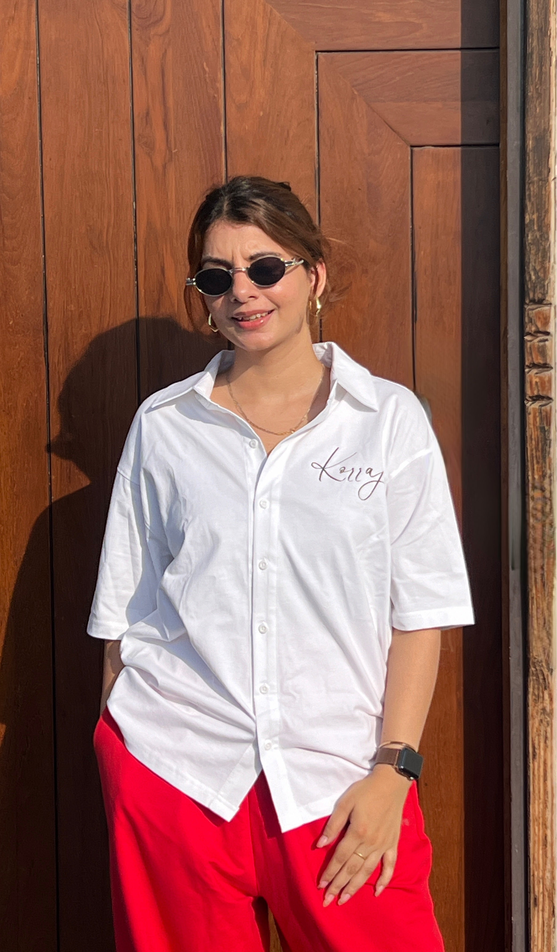 White | Among the Stars | Oversized Shirt