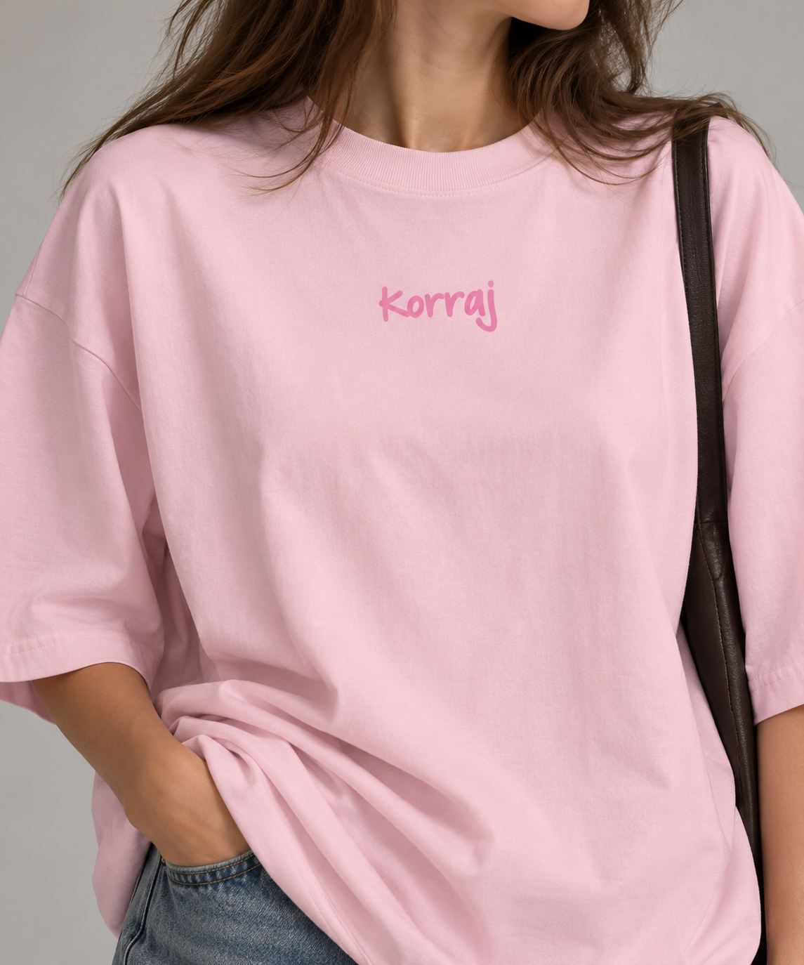 Pink Signature Oversized T-Shirt