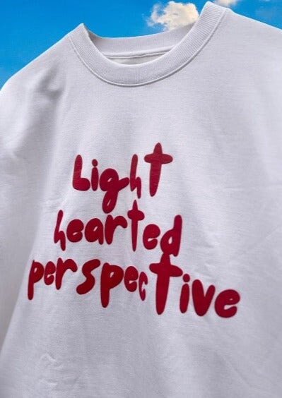 Comfortable | Red Printed | White Light Hearted | Stylish Sweatshirt