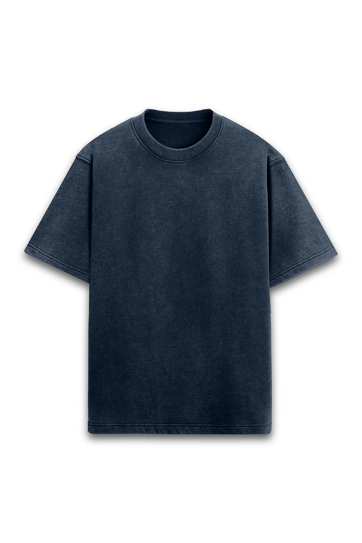 Navy Blue Acid Wash Oversized Tshirt