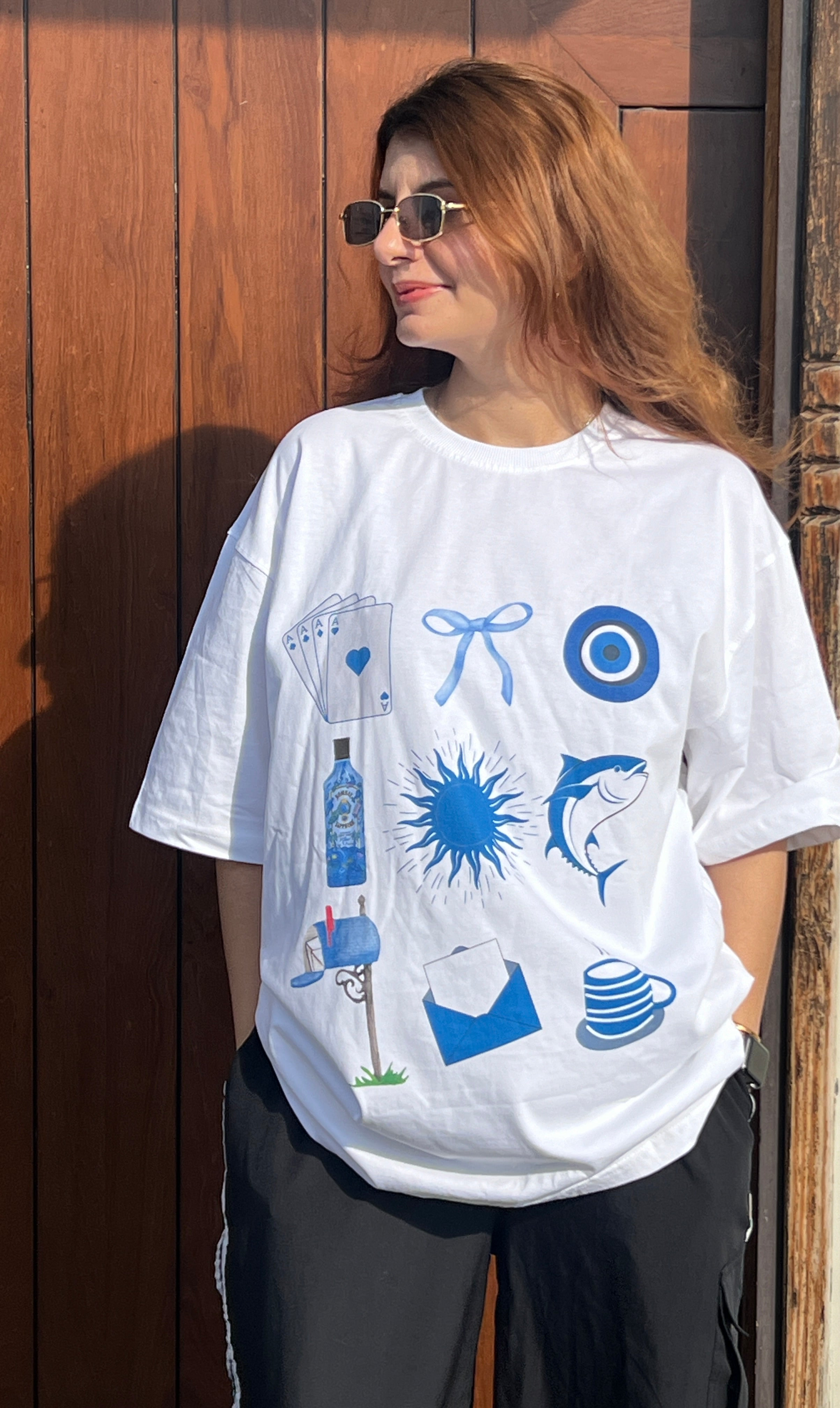 White | Touch of wonder | Oversized Tshirt