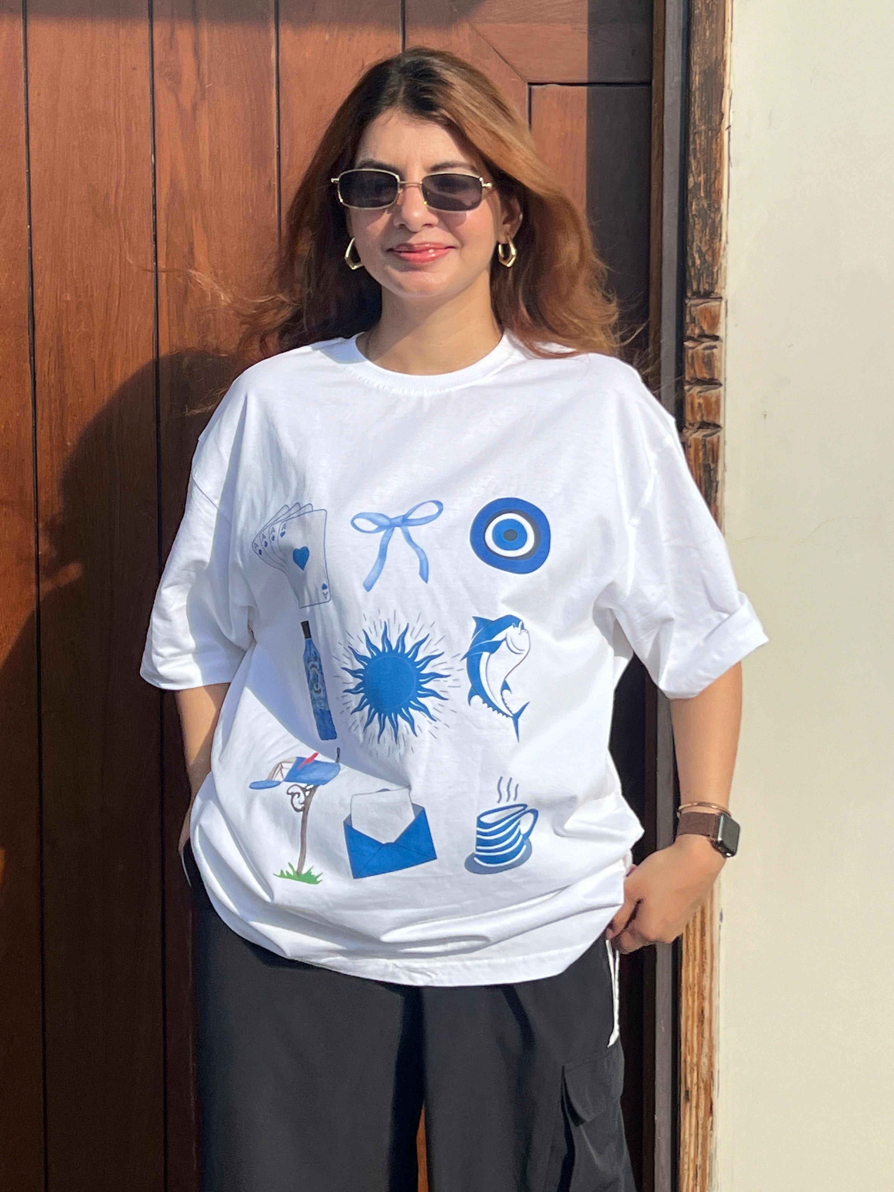 White | Touch of wonder | Oversized Tshirt