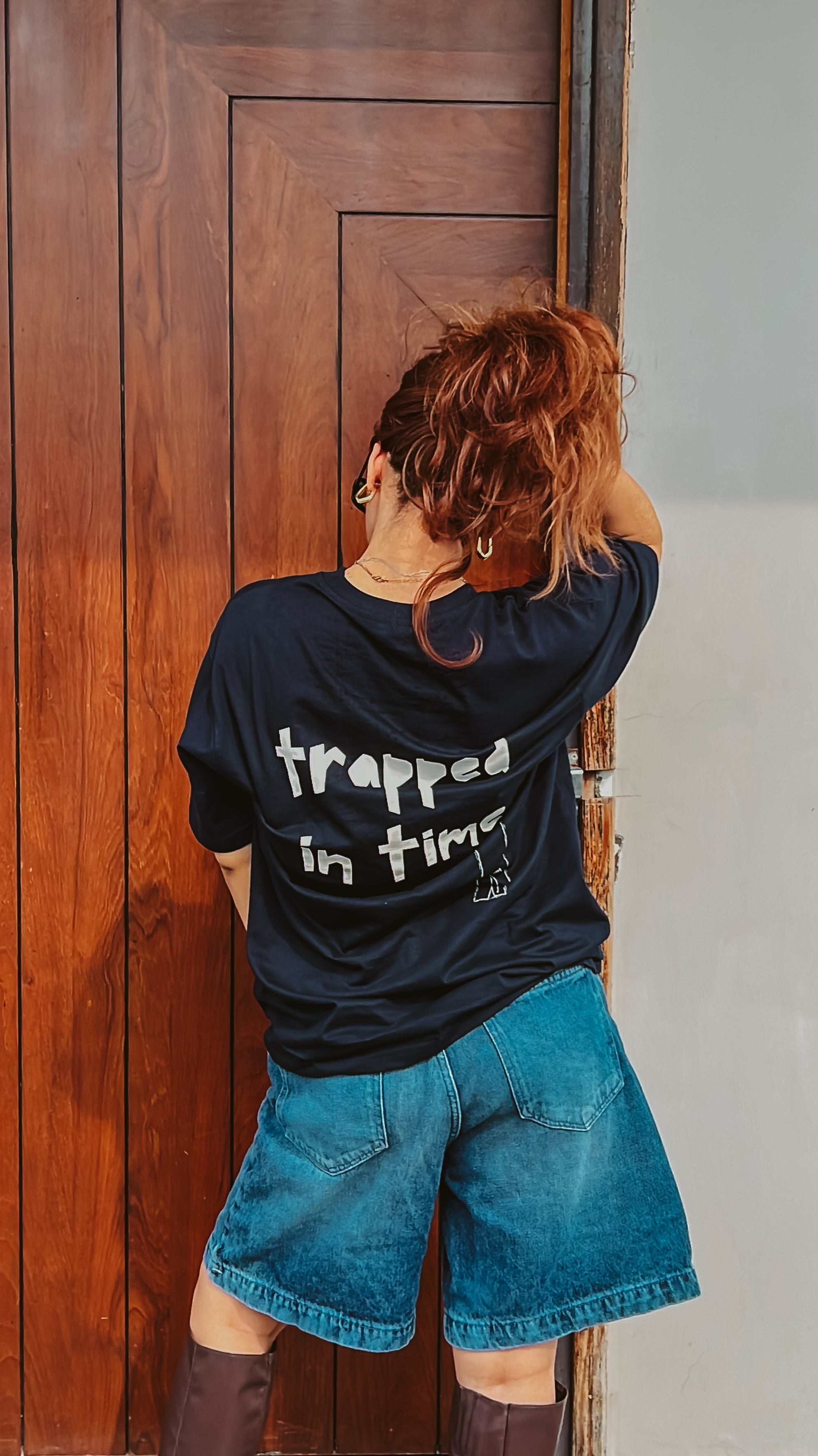 Stylish | Pure Cotton |Trapped In Time Oversized Tee