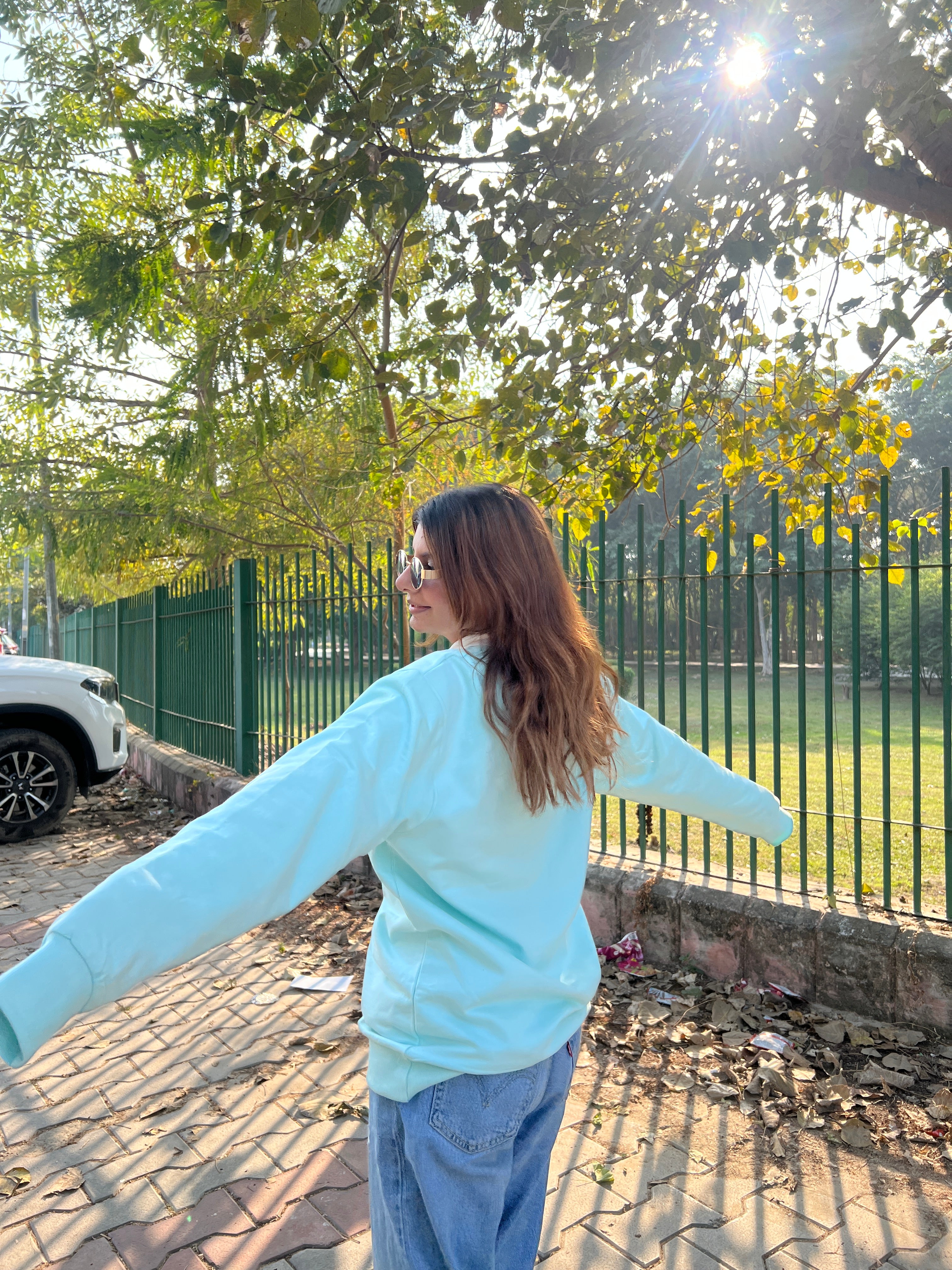 Signature Sweatshirt Mint Green - Sweatshirt For Men And Women