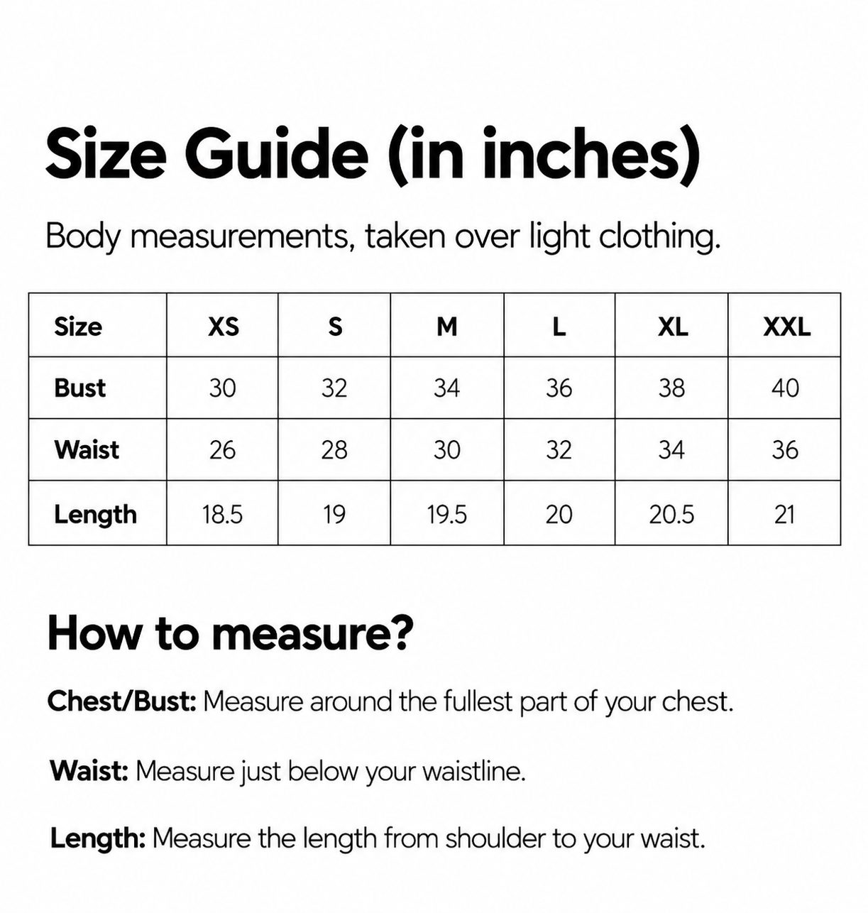 Size guide