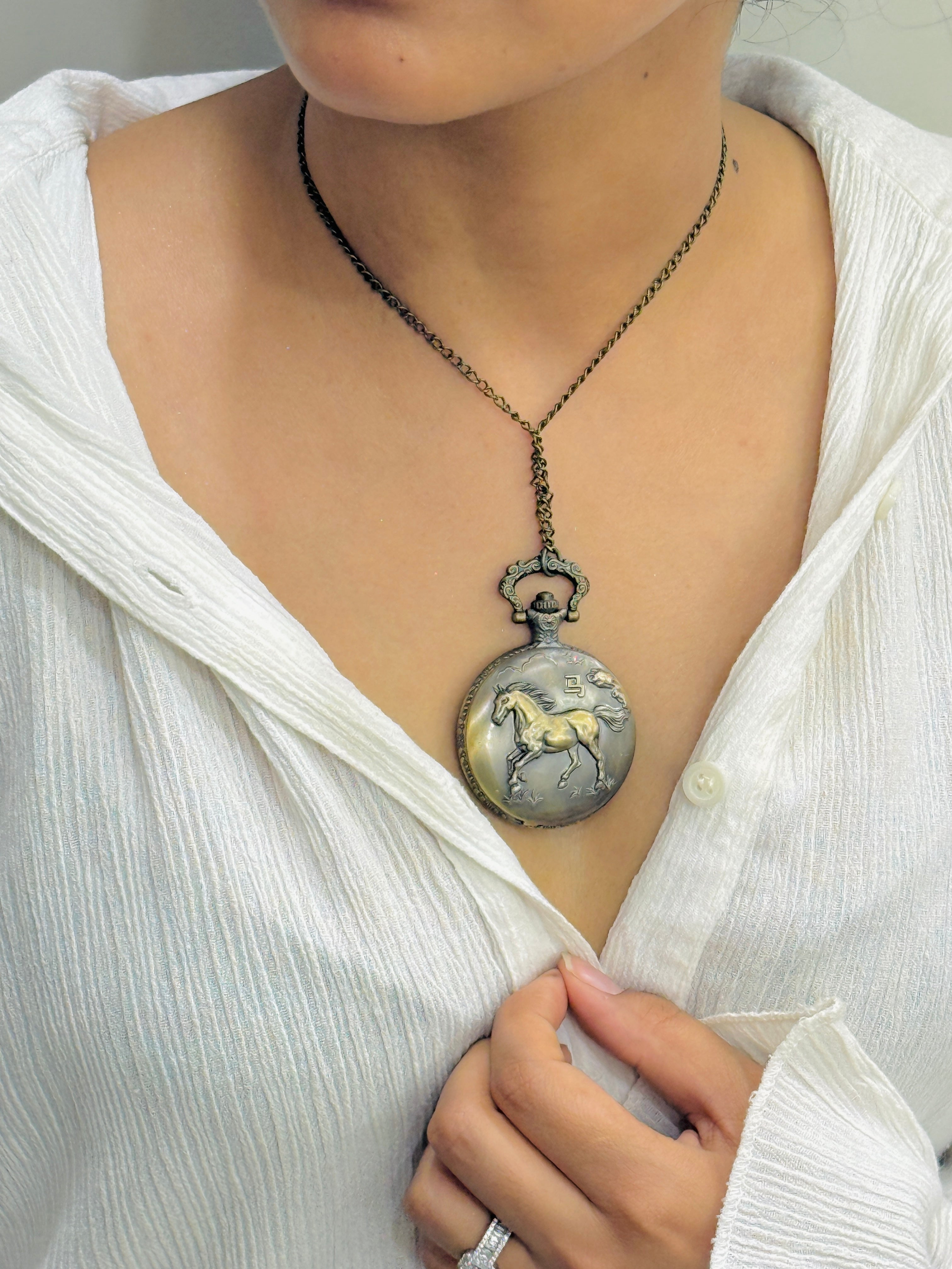 Vintage Pocket Watch with Chain