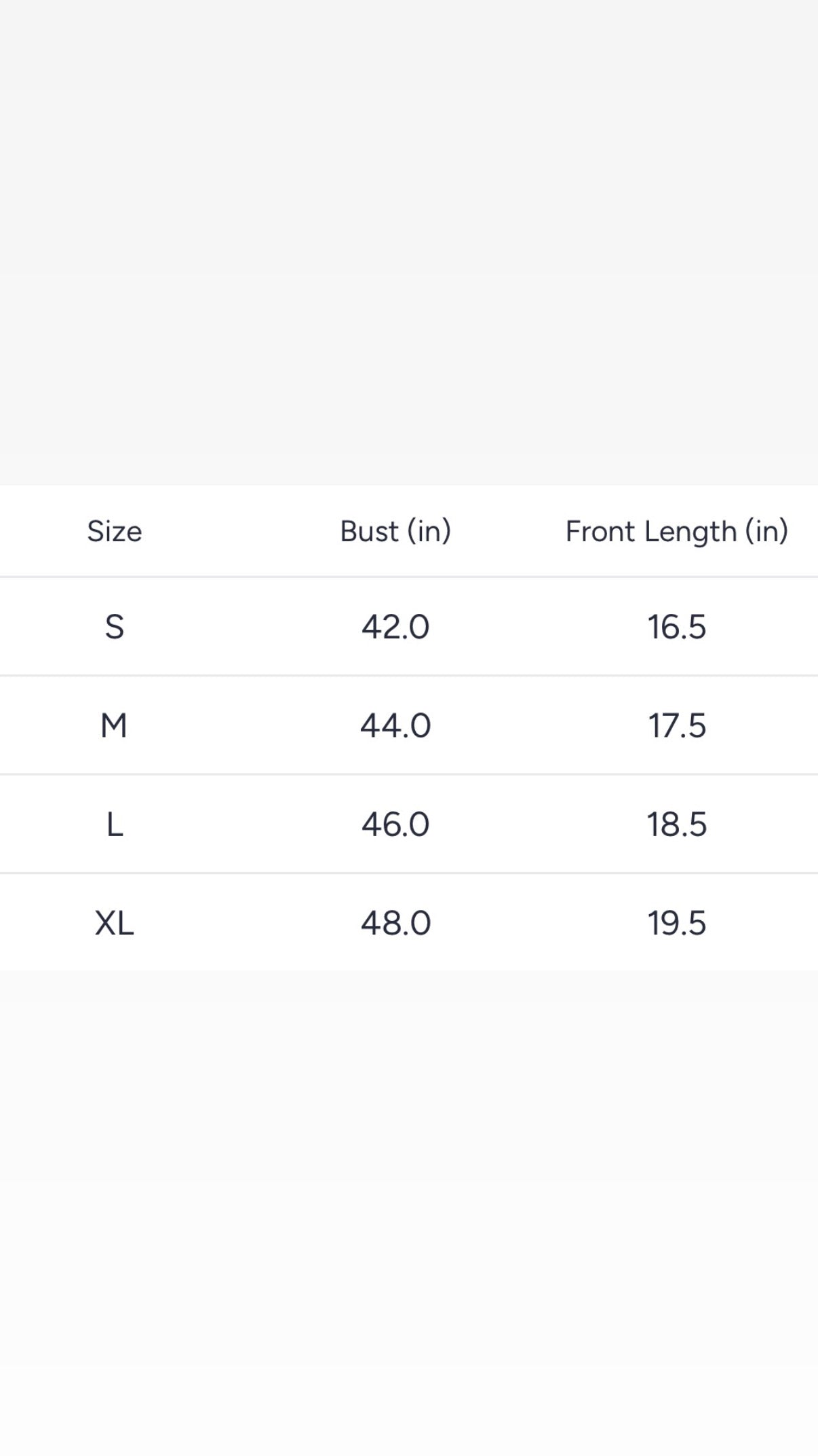 Size guide