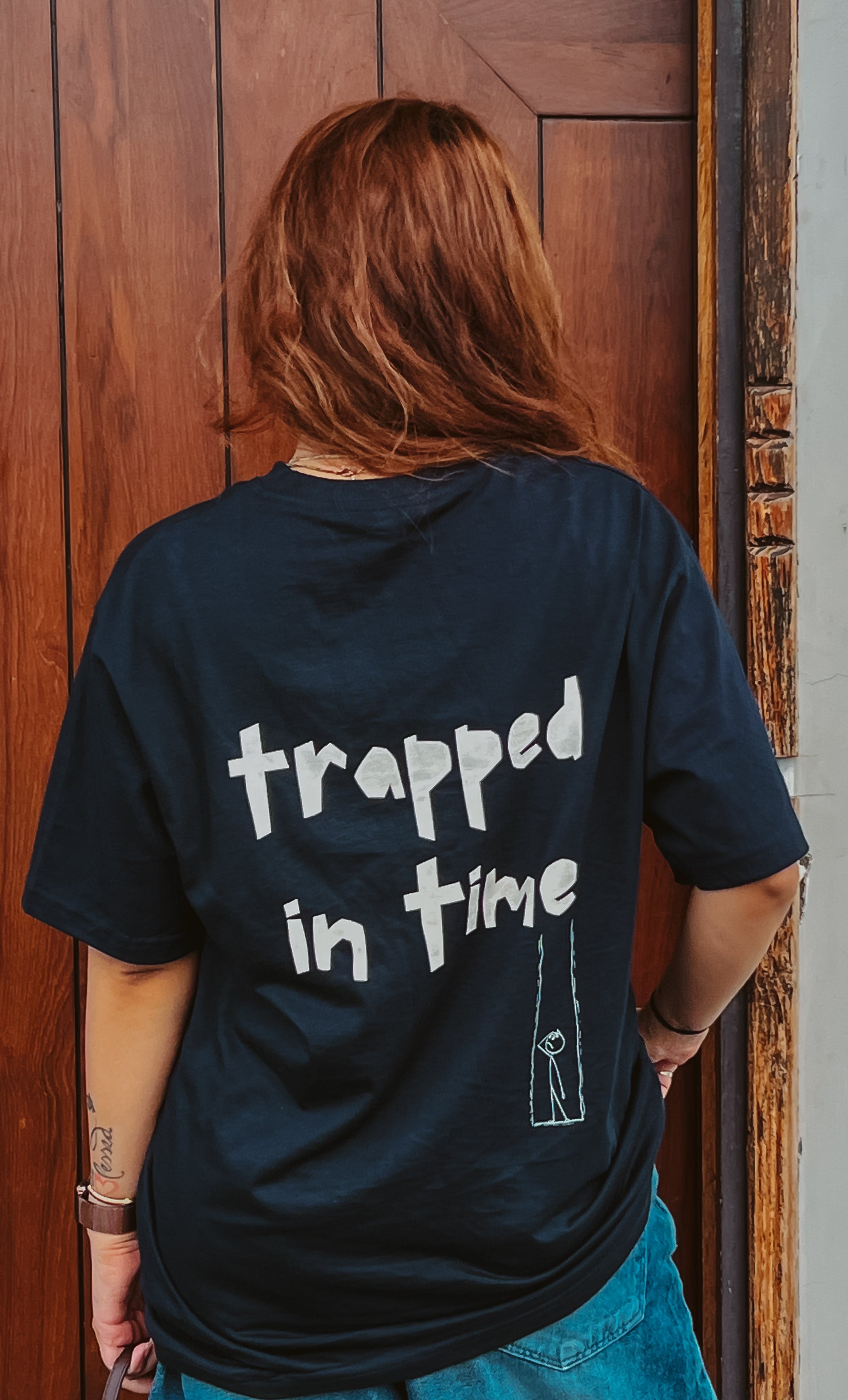 Stylish | Pure Cotton |Trapped In Time Oversized Tee