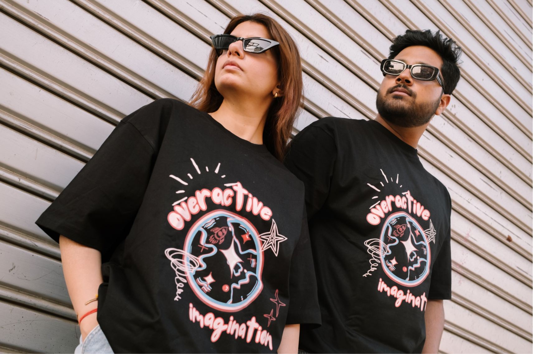 Overactive Imagination |Black| Soft Cotton|Unisex Oversized Tee