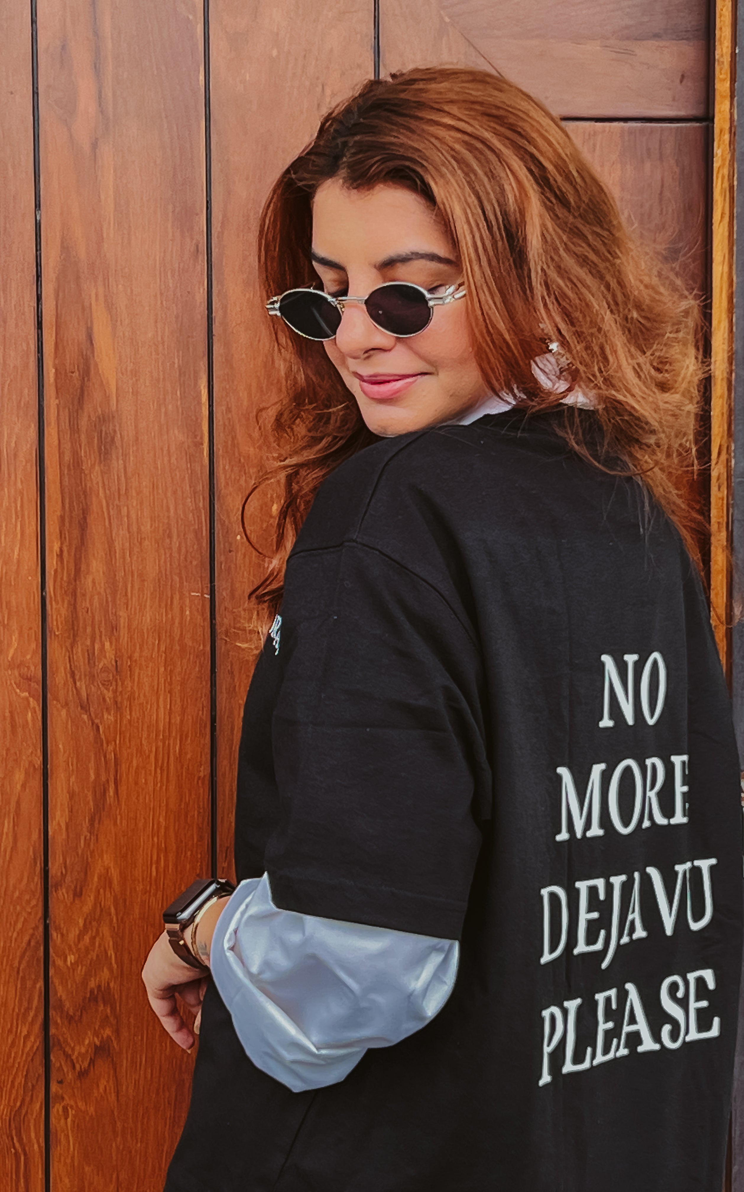 Printed | Polo Neck | Dejavu Oversized Tee