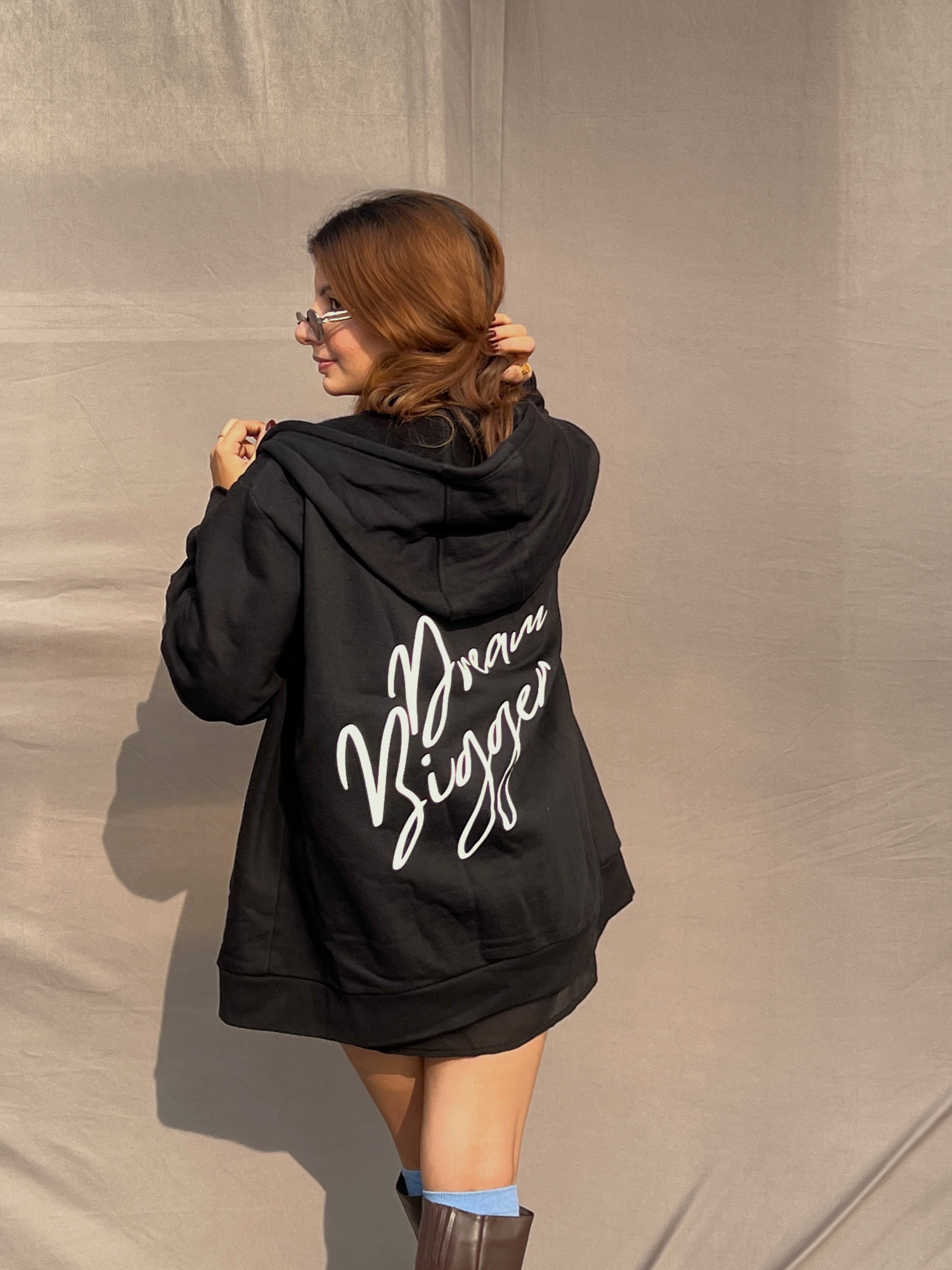 Dream Bigger Hoodies for Men & Women | Stylish & Comfortable | Zipper Hoodie