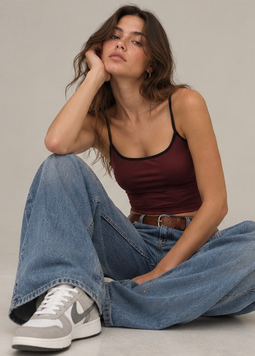 Women Fitted Crop Top