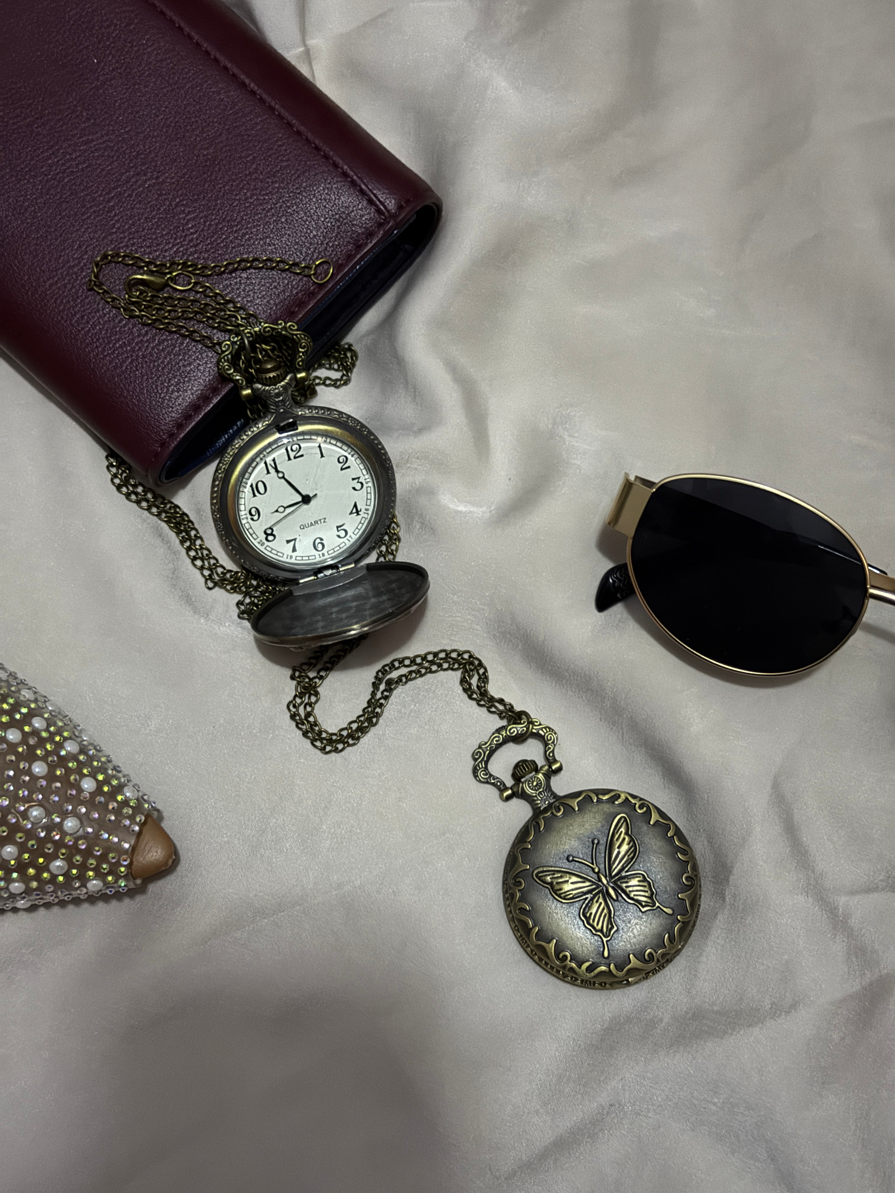 Vintage Pocket Watch with Chain