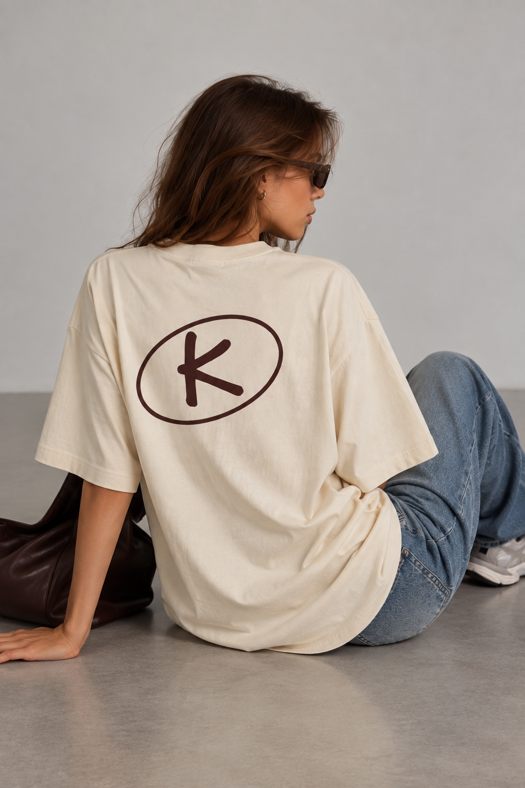 Signature Cream Oversized T-Shirt