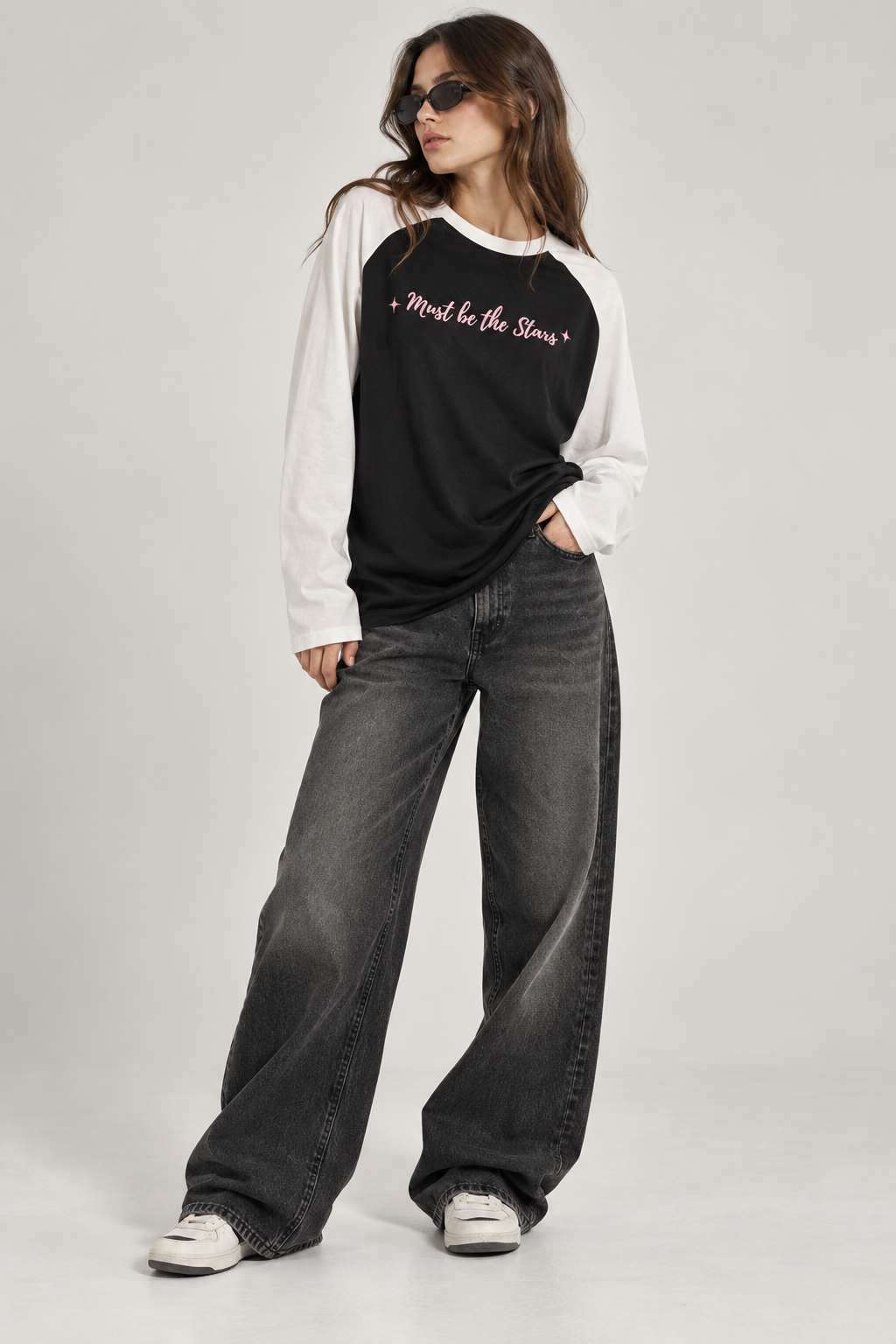 Stars Full Sleeve Raglan T-Shirt