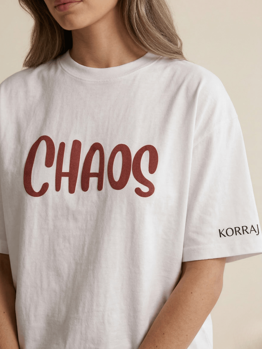Chaos Oversized Off-White Tshirt