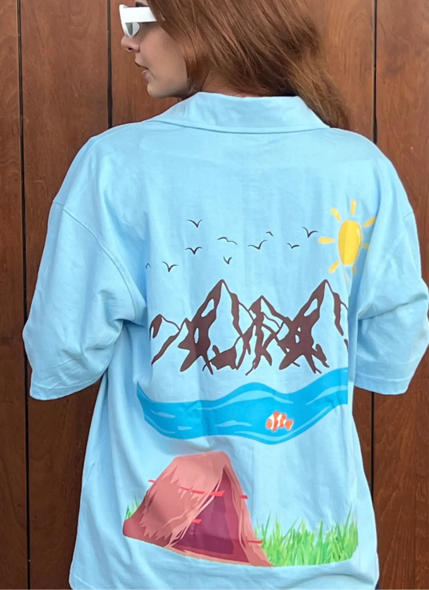 Baby Blue | Scenery | Oversized Shirt