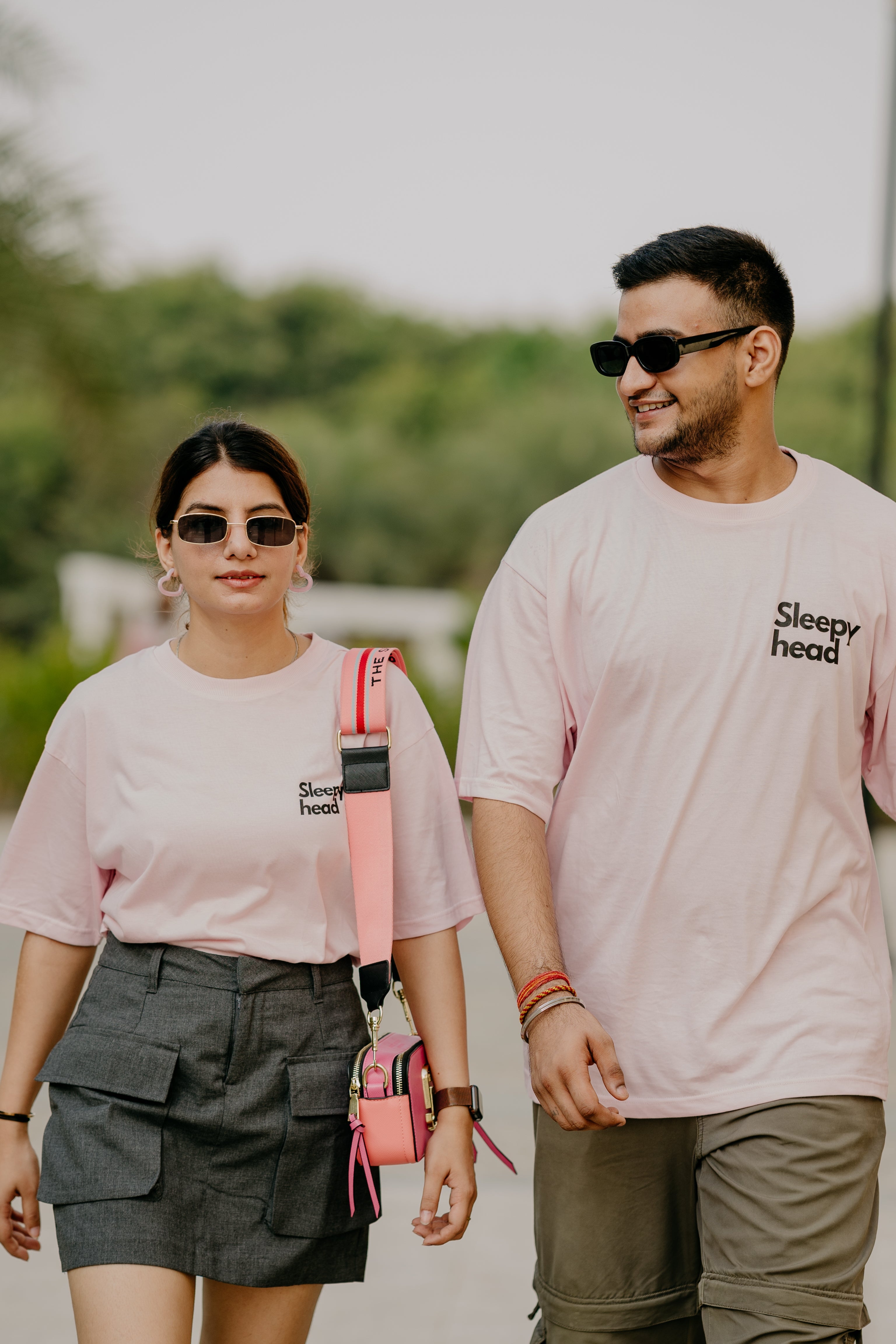 Comfortable | Cotton |  Pink Sleepy Head Oversized Tshirt