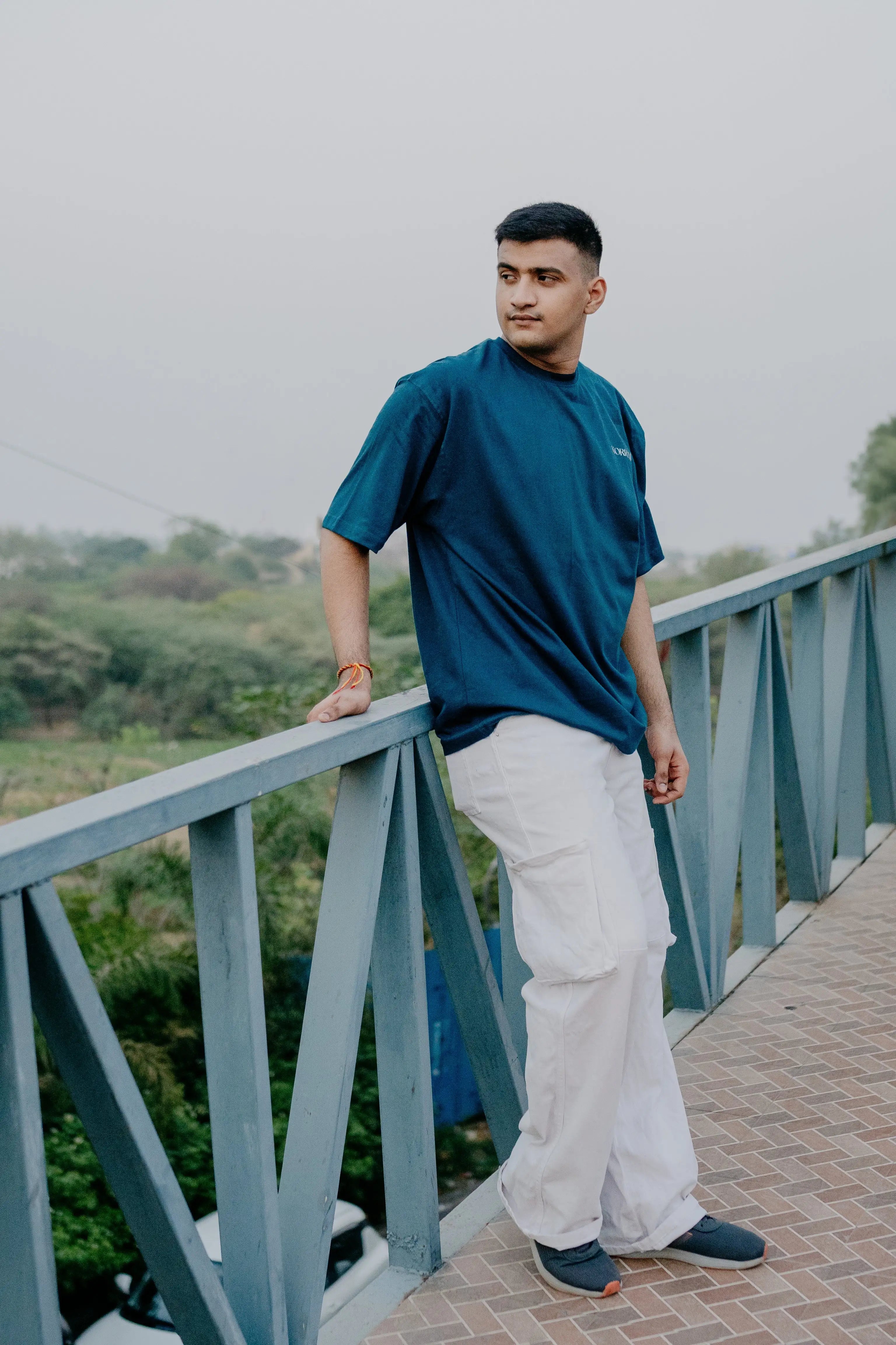 Basic | Unisex | Teal Blue | Oversized Tshirt