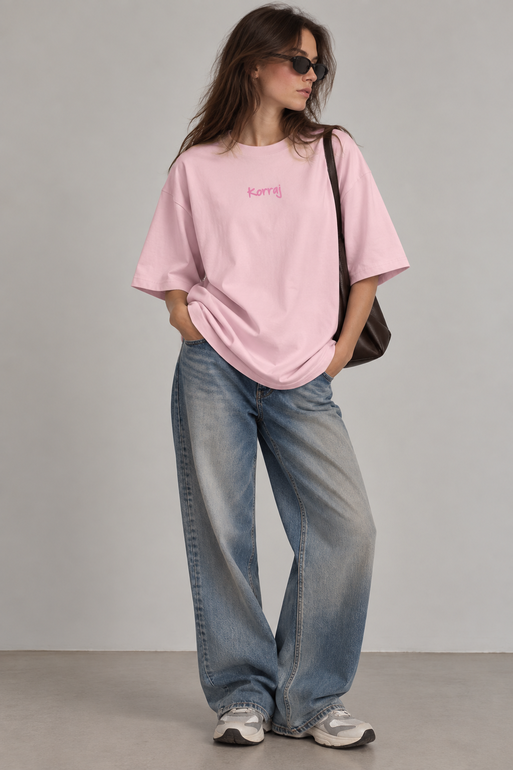 Pink Signature Oversized T-Shirt