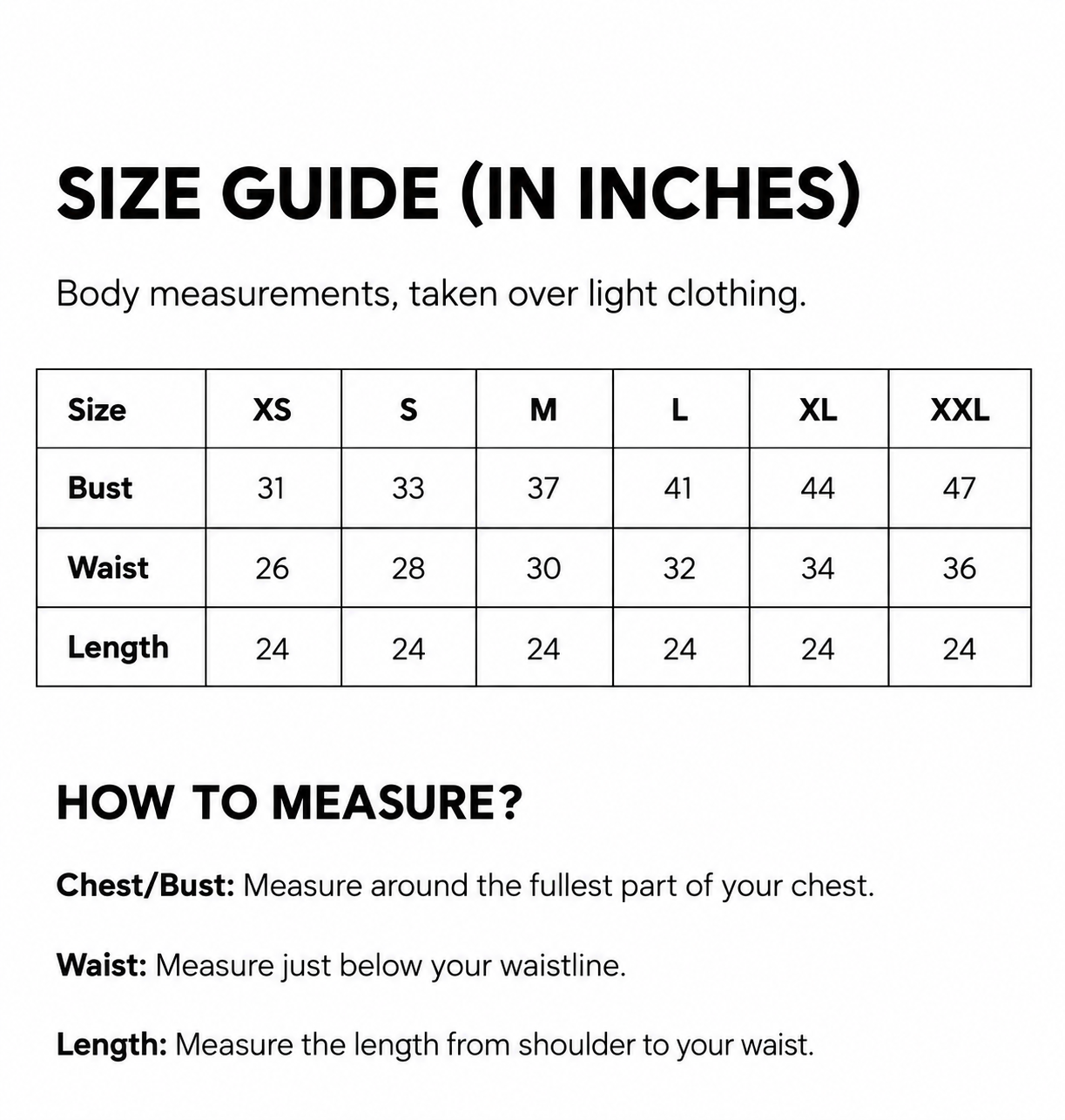 Size guide
