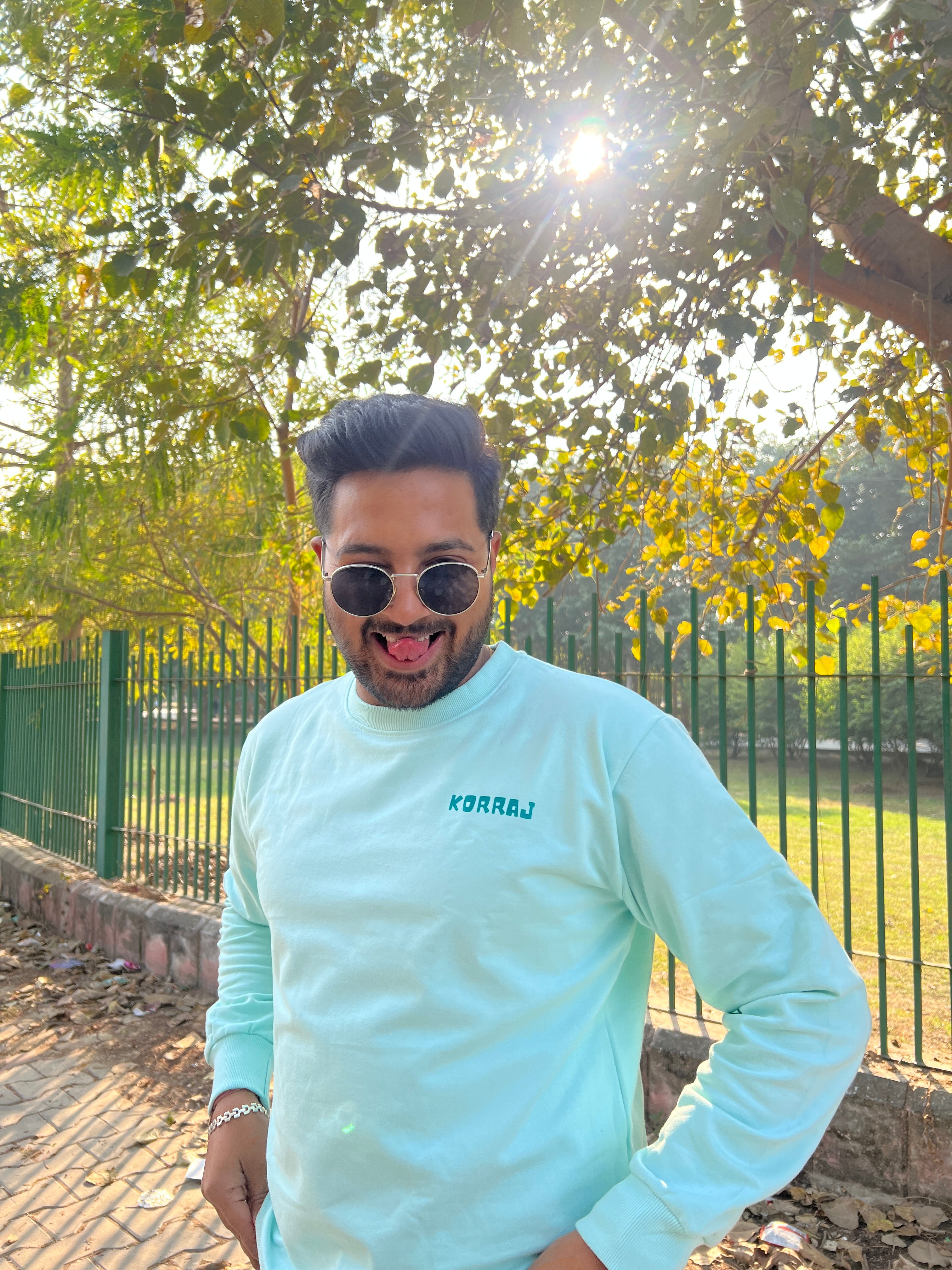 Signature Sweatshirt Mint Green - Sweatshirt For Men And Women
