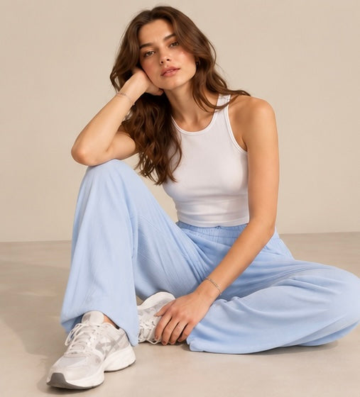 Baby Blue Baggy Pants