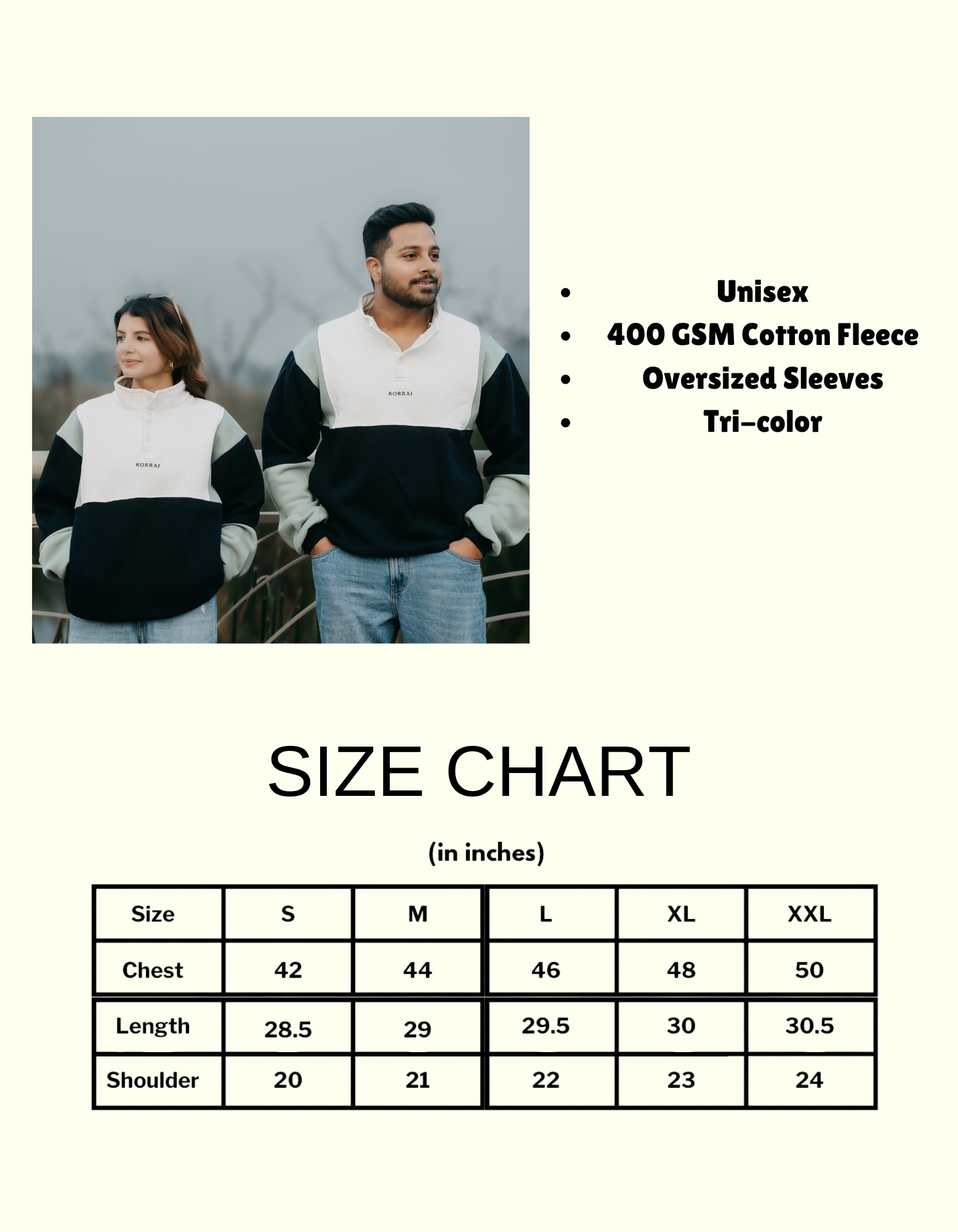 Unisex Oversized 90’s pullover - Korraj.com