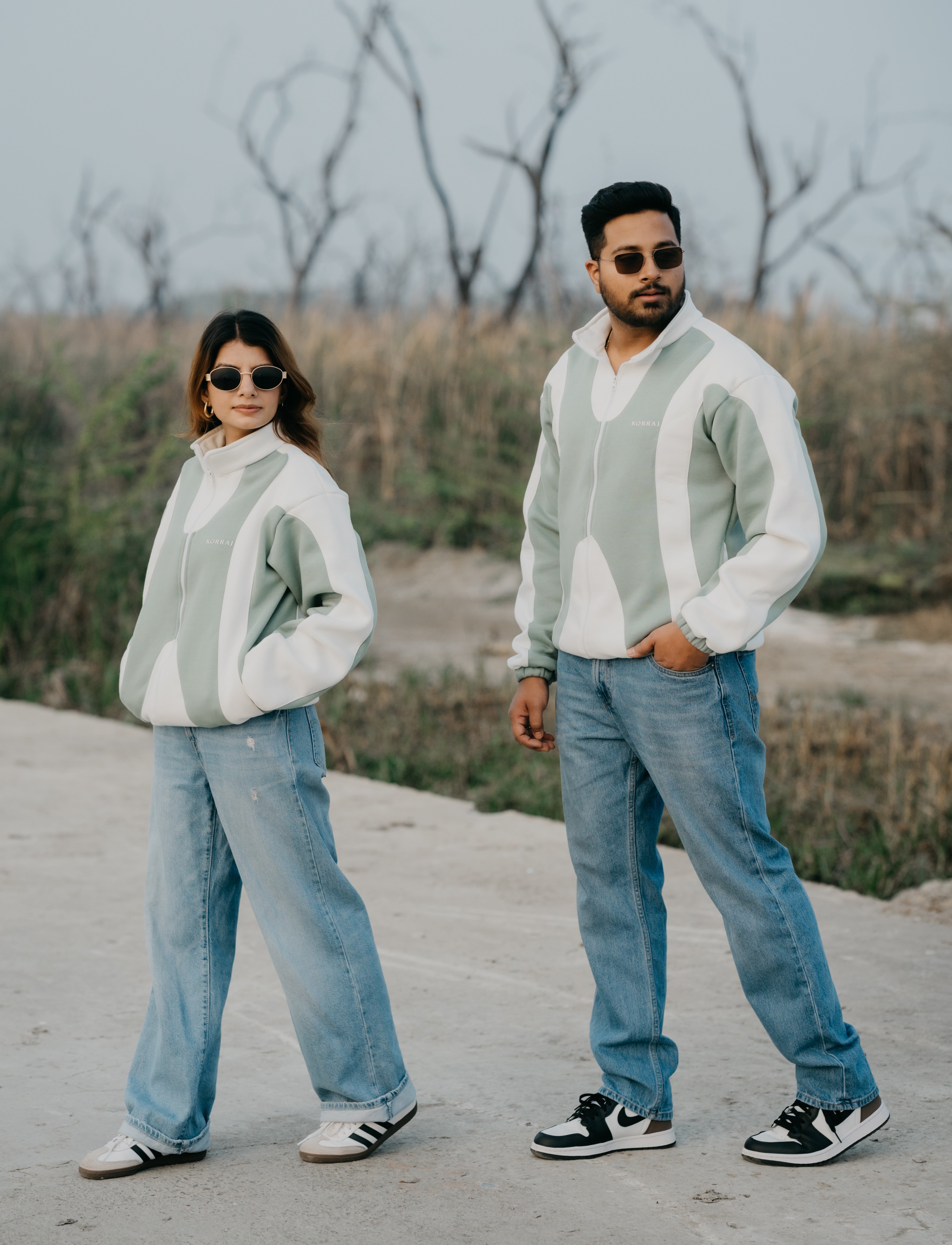 Unisex 90’s Zip up in Green - Korraj.com