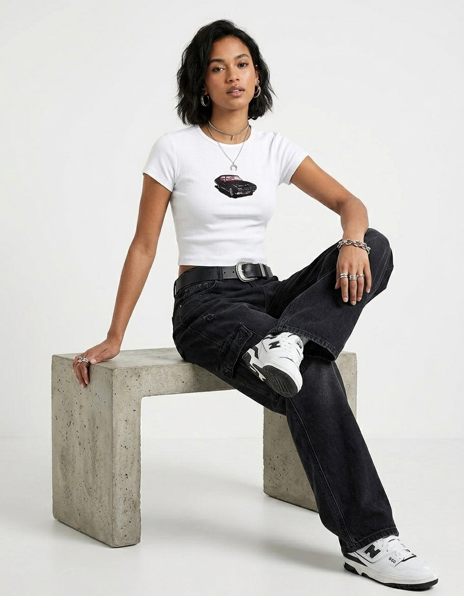 Vintage Car Baby Tee