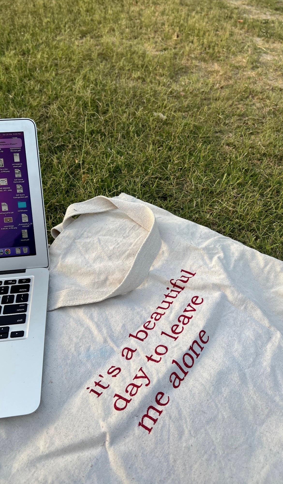 Leave Me Alone Non-Zipper Tote Bag