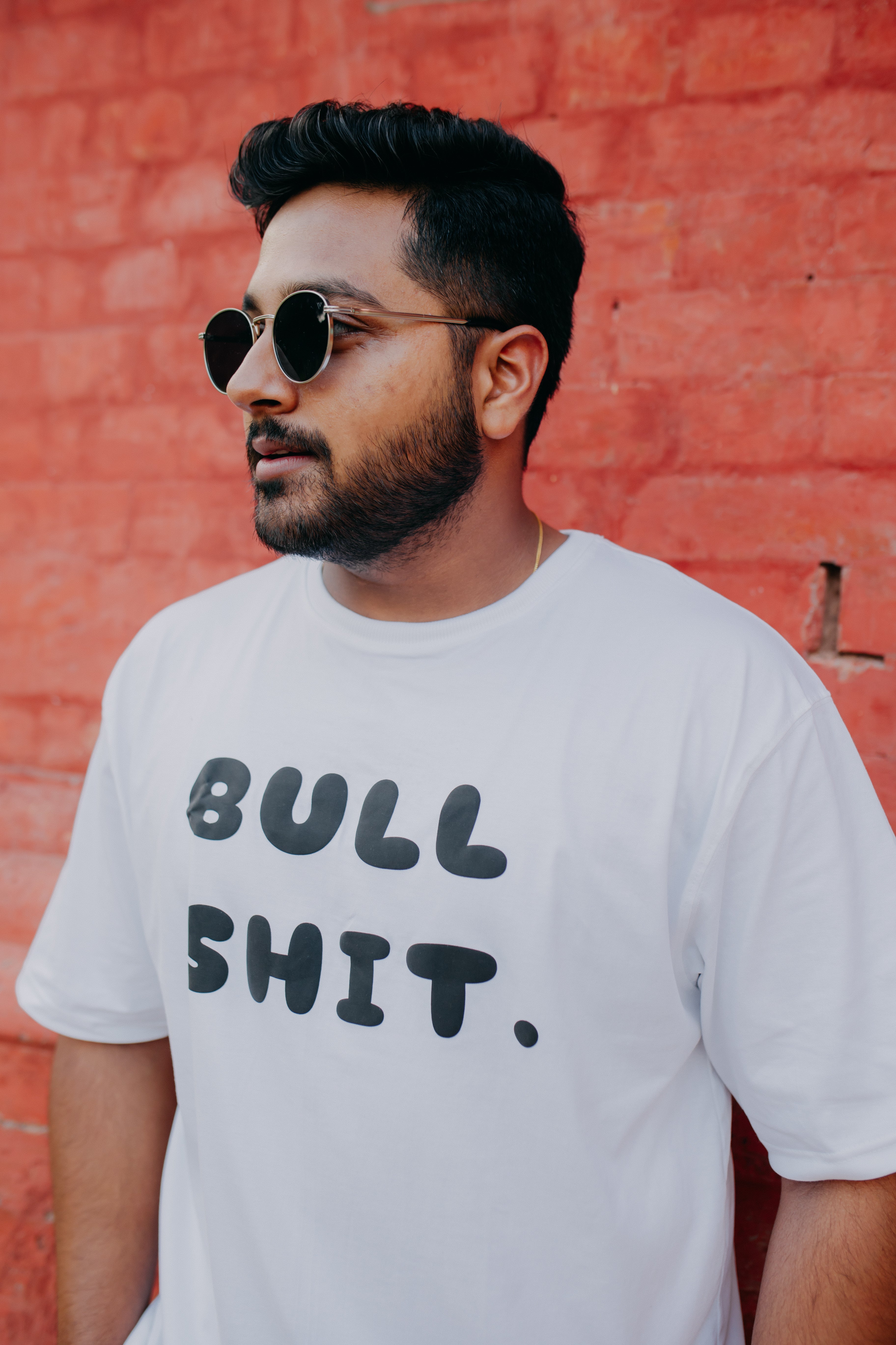Bull Shit Unisex Oversized T-Shirt in Puff