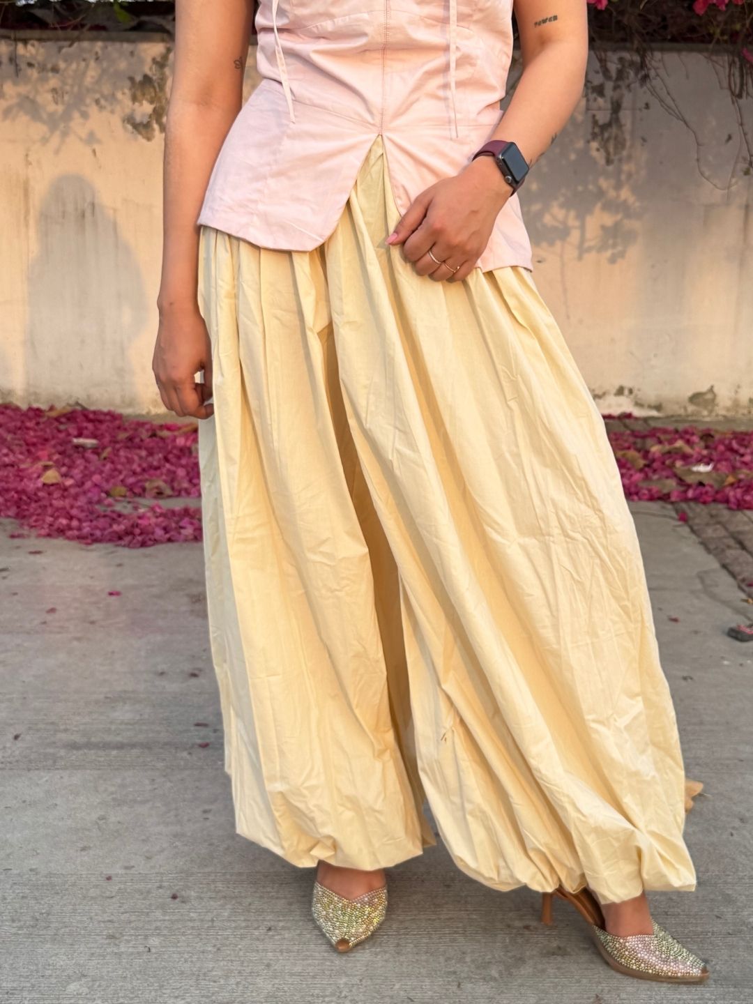 Women High Rise Balloon Trouser