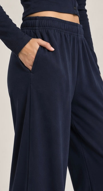 NAVY BLUE BUTTON UP COORD