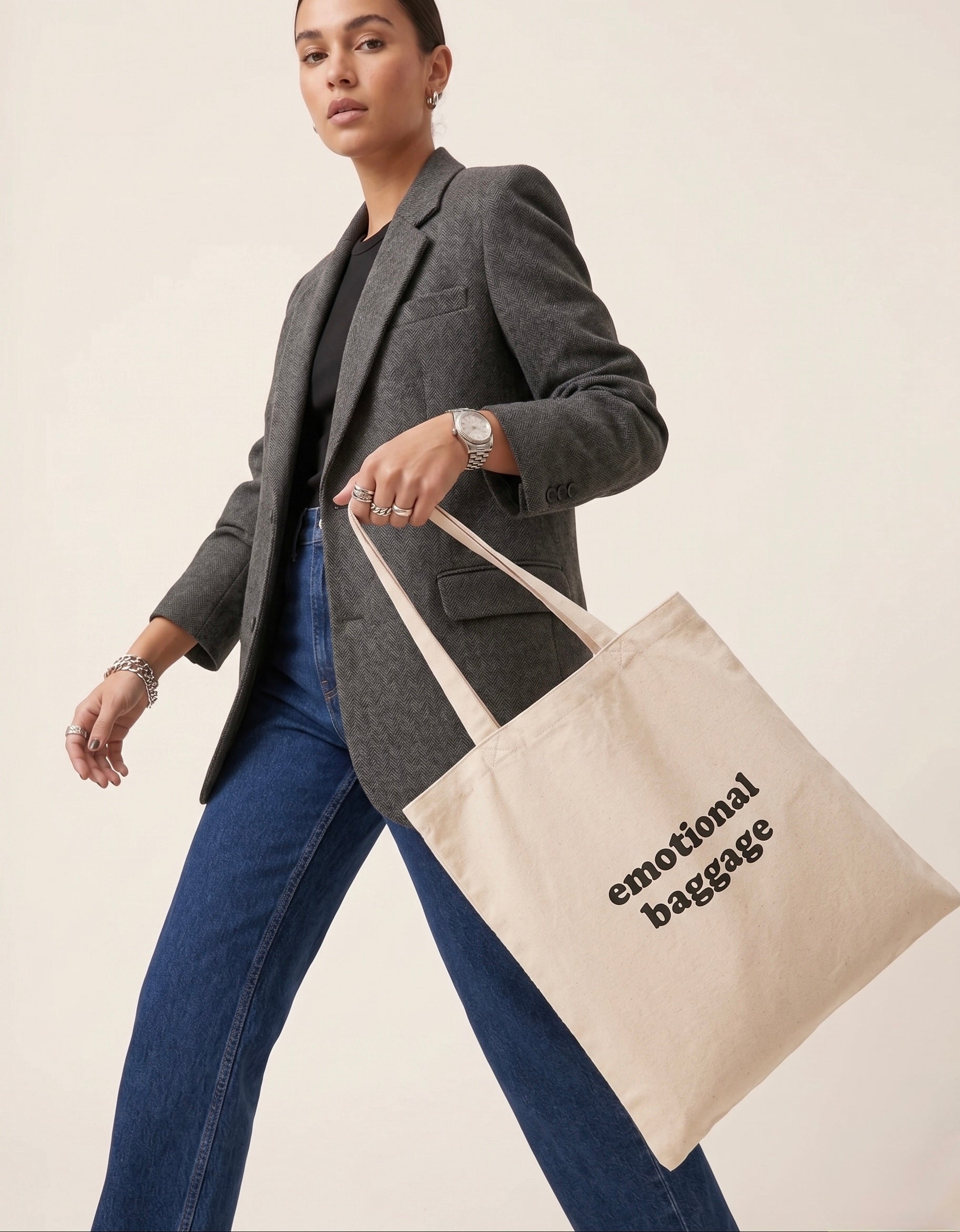 Emotional Baggage Non Zipper Tote Bag