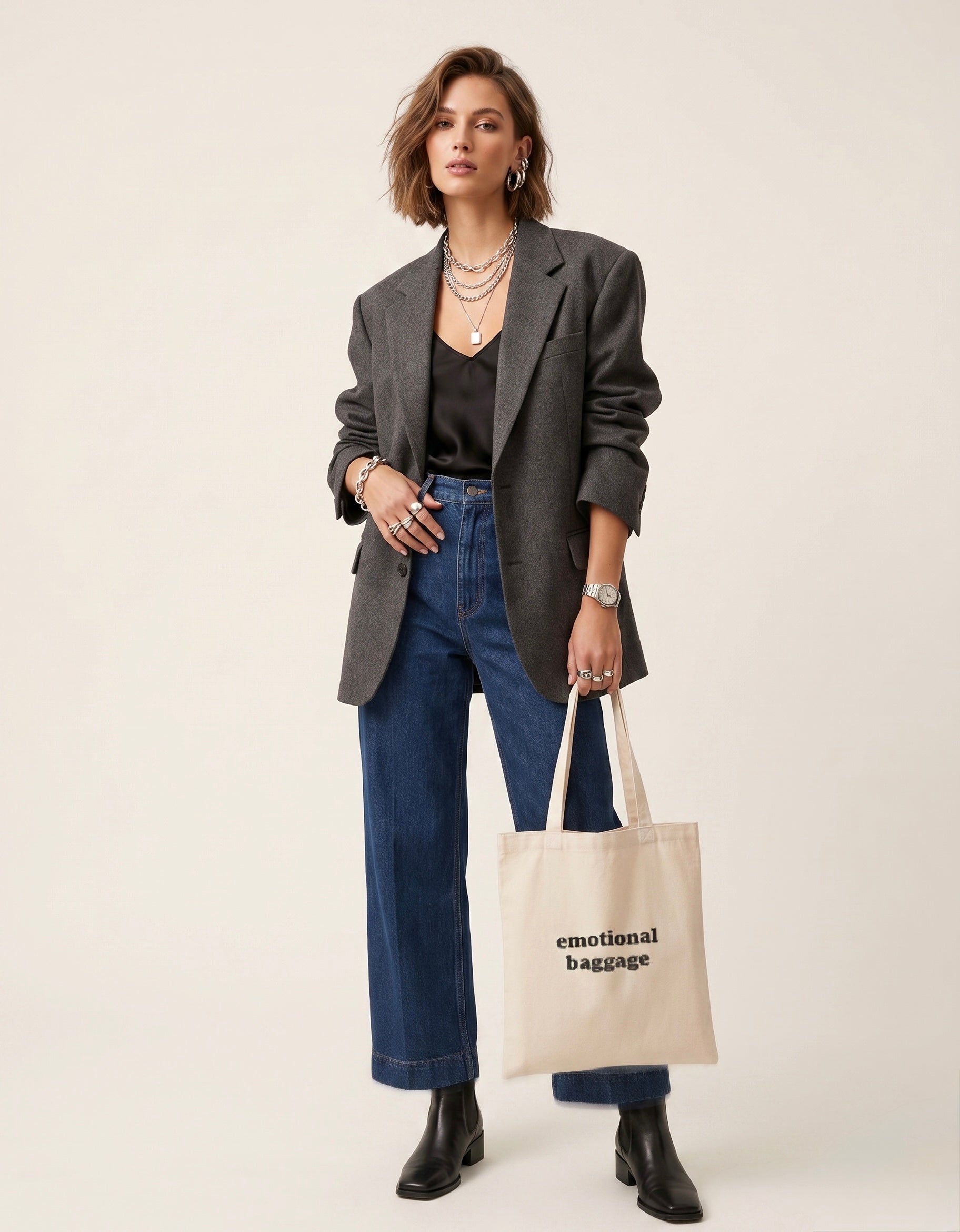 Emotional Baggage Non Zipper Tote Bag