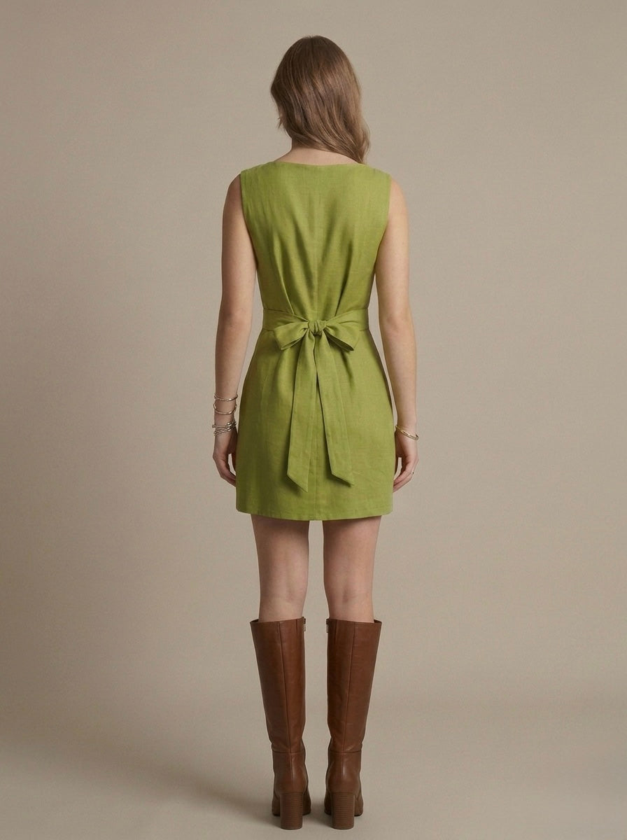 Olive Green Tank top Dress