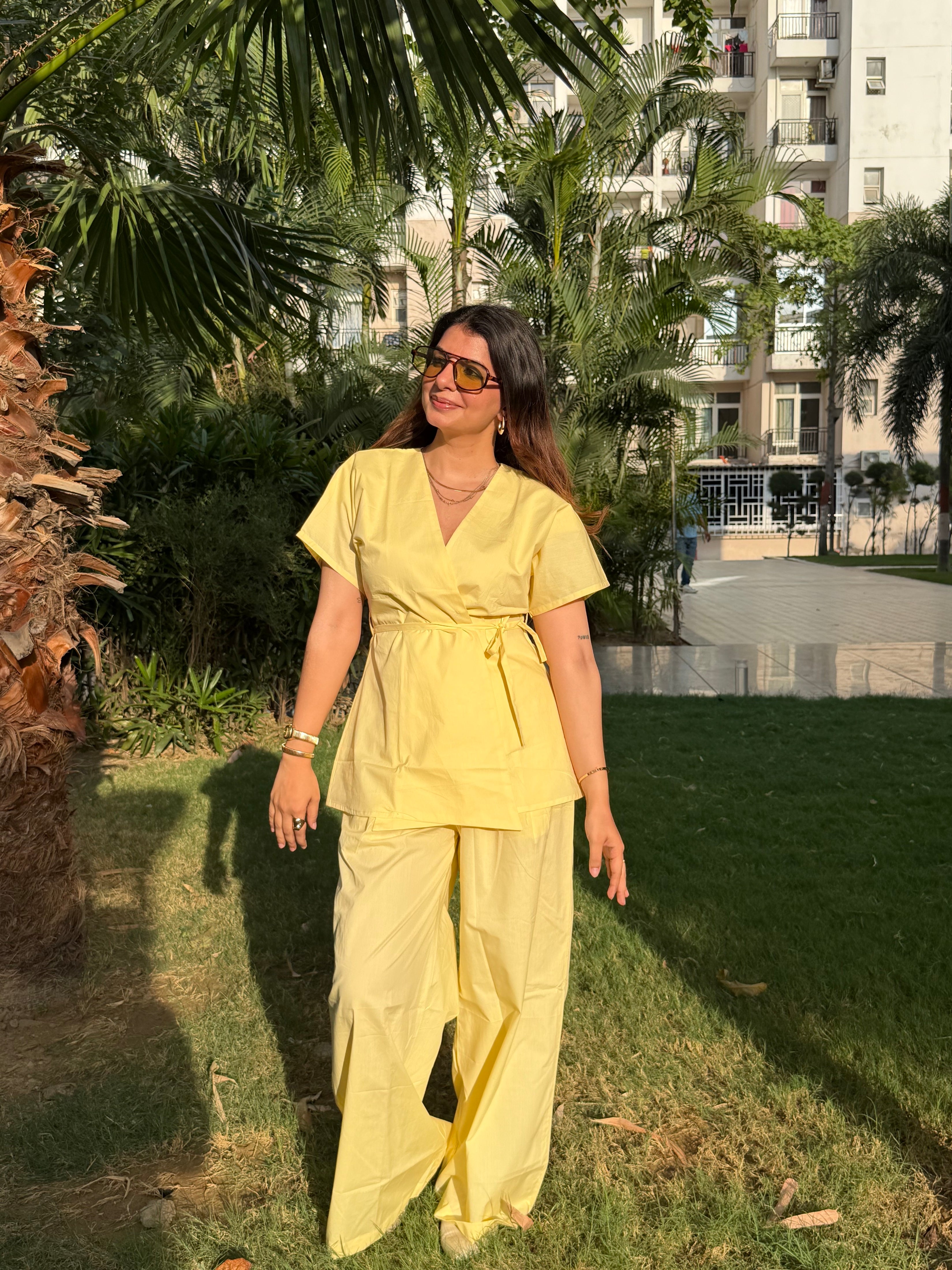 Butter Yellow Summer Co-ord Set